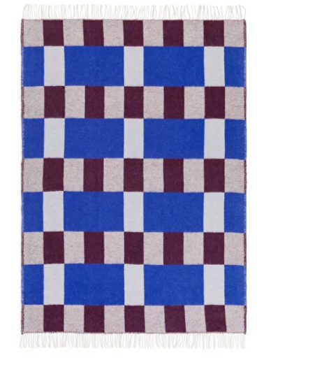 Evelina Kroon Wool Blanket Blue