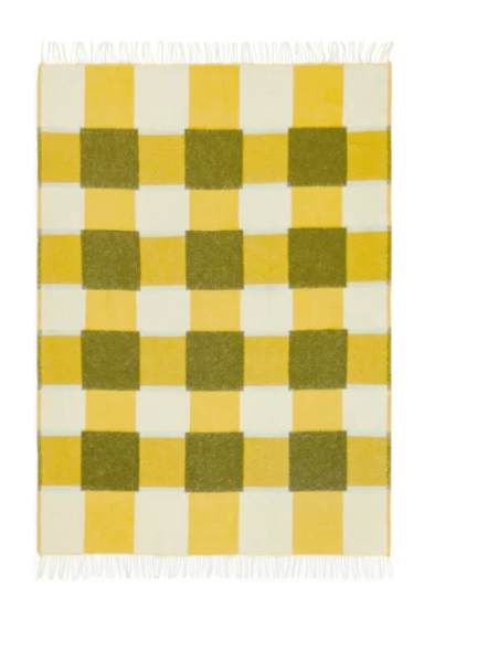 Evelina Kroon Wool Blanket Yellow